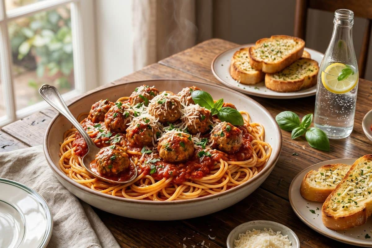 Albóndigas italianas caseras jugosas, tiernas y llenas de sabor