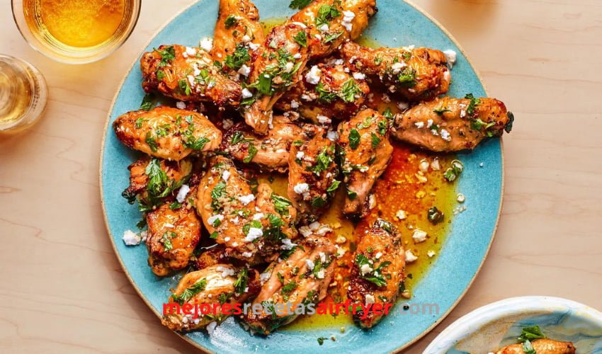 Alitas de Pollo con Salsa de Miel y Limón en la Freidora de Aire