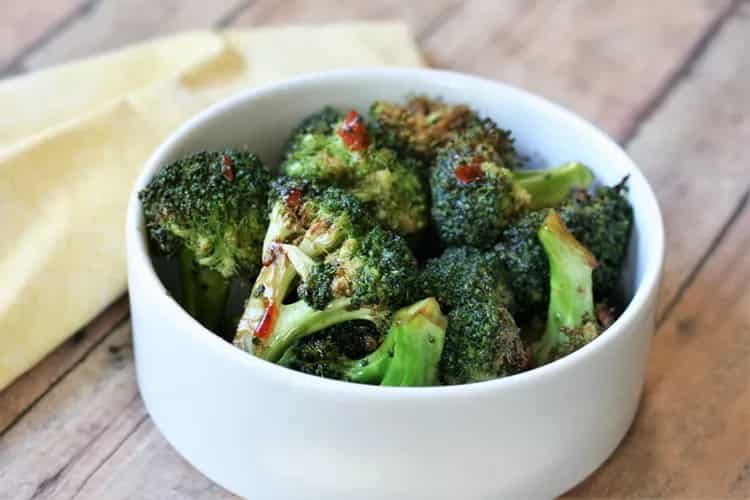 Brócoli con salsa de chile dulce en freidora de aire 7 Brócoli con salsa de chile dulce2
