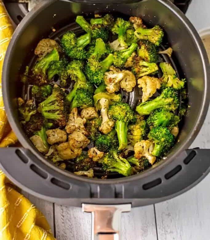 Brócoli y coliflor asados en airfryer 4 Brócoli y coliflor asados2