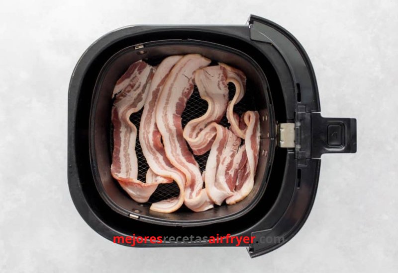 Cómo Preparar Tocino en una Freidora de Aire 2 CÓMO FREÍR TOCINO AL AIRE