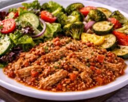 Cerdo desmenuzado italiano en olla lenta