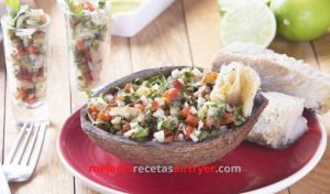 Ceviche con Lima y Coco ¡Ideal para el Verano! 3 Ceviche con Lima y Coco ¡Ideal para el Verano!