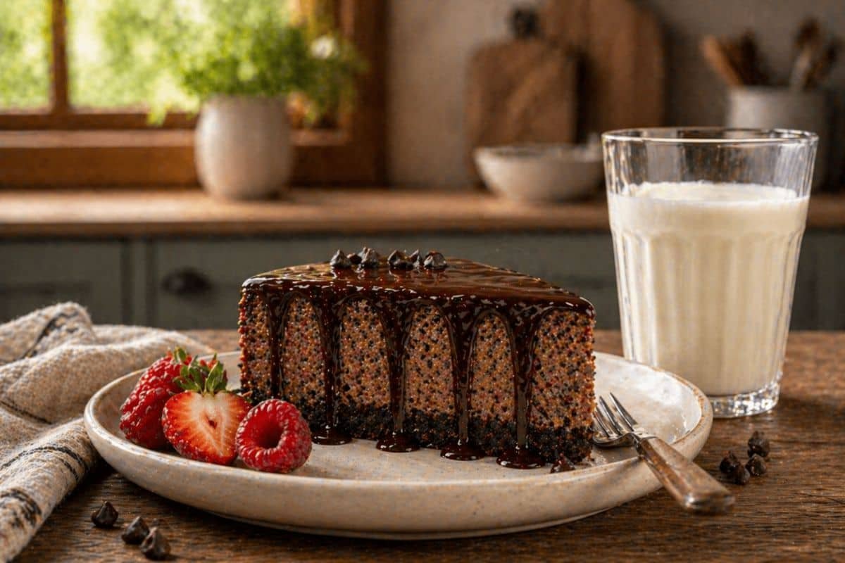 Cheesecake con brownie de chocolate sin horno