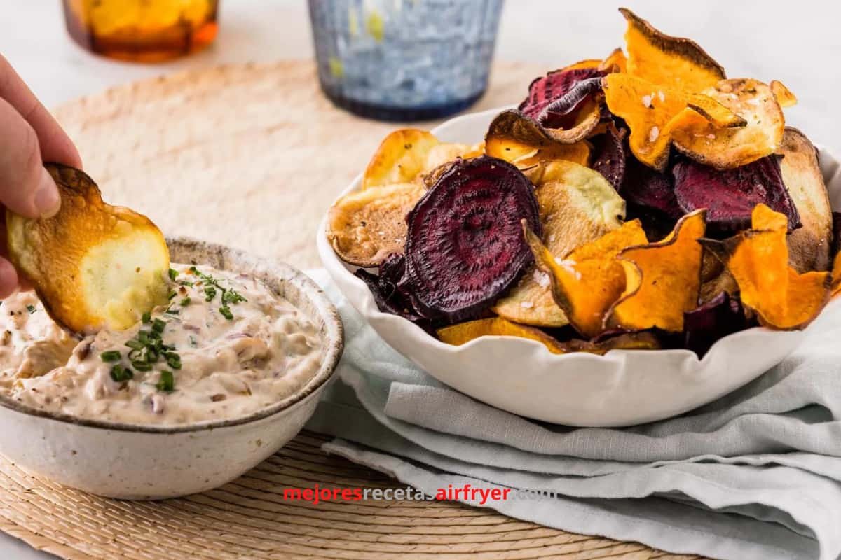 Chips de Vegetales en la Freidora de Aire