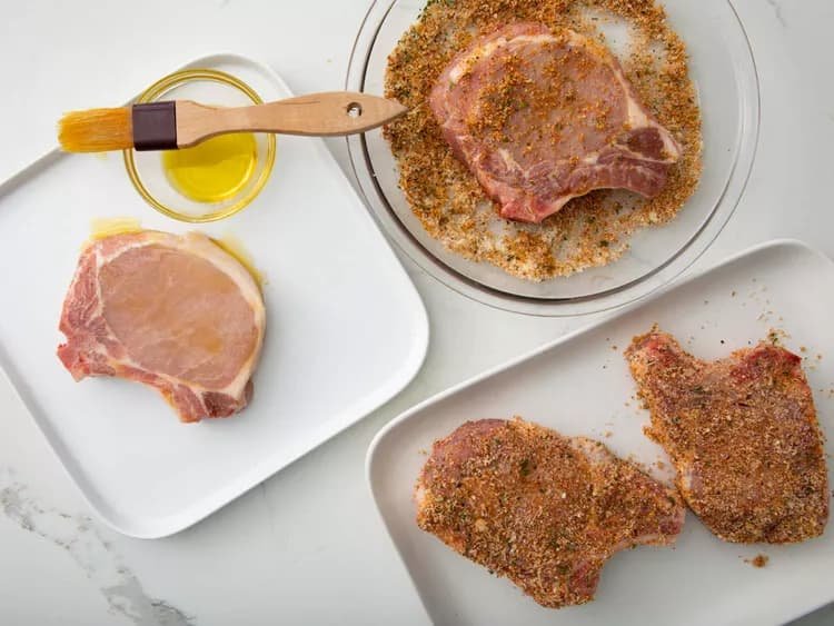 Jugosas Chuletas de Cerdo en Freidora de Aire 3 Chuletas de Cerdo en Freidora 2