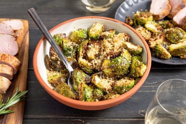 Coles de Bruselas con ajo y romero AirFryer 2 Coles de Bruselas con ajo y romero