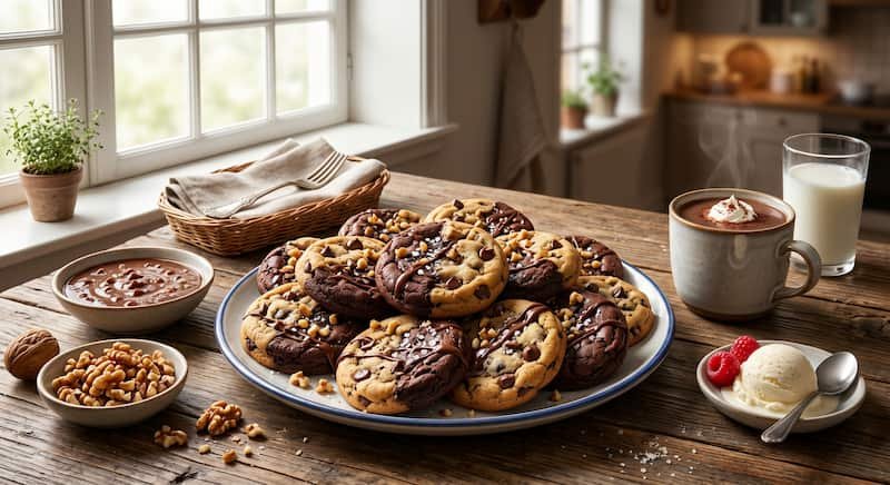Combina las galletas brookie con estas opciones