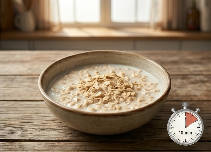 Cómo hacer pancakes de avena y trigo integral paso a paso8
