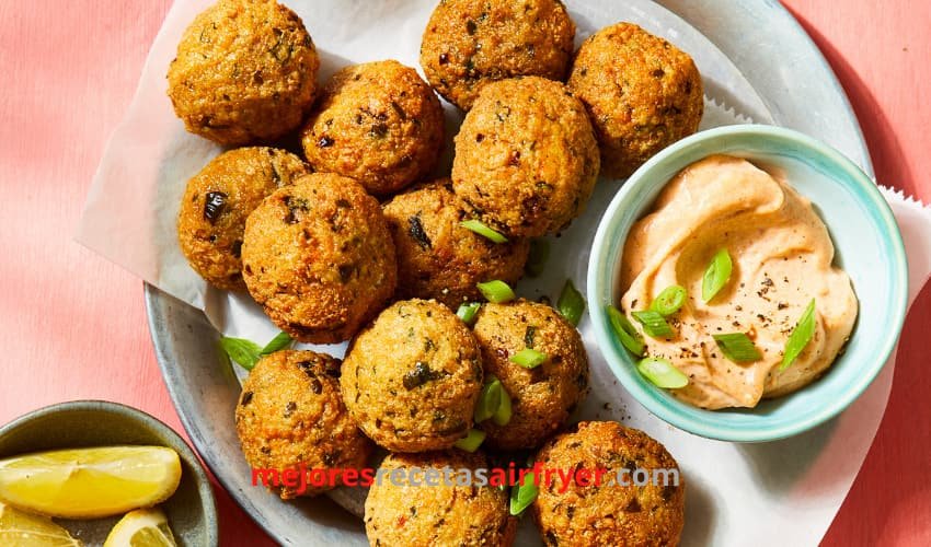 Cómo preparar Albóndigas de Garbanzos en la Freidora de Aire