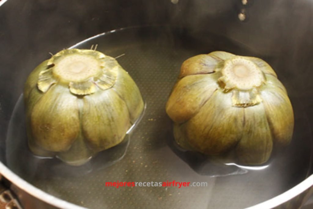 Cómo preparar Alcachofas Rellenas en la Freidora de Aire-1