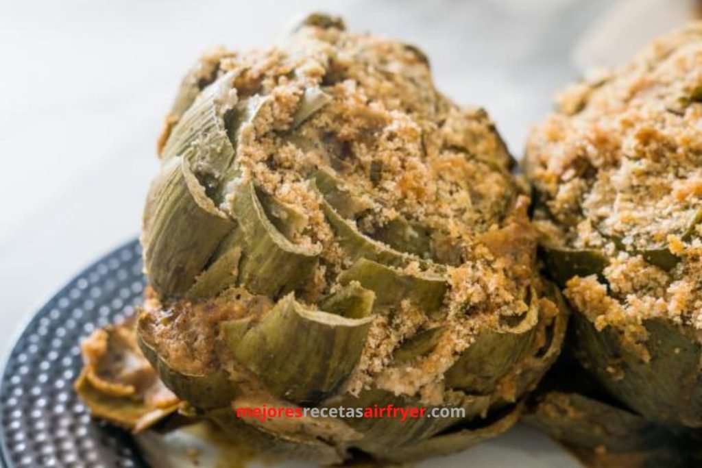 Cómo preparar Alcachofas Rellenas en la Freidora de Aire-3