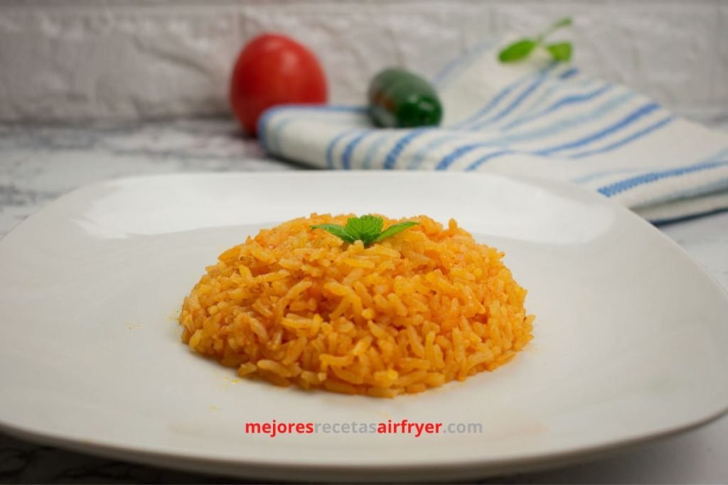 Cómo preparar Arroz Mexicano en la Freidora de Aire-2