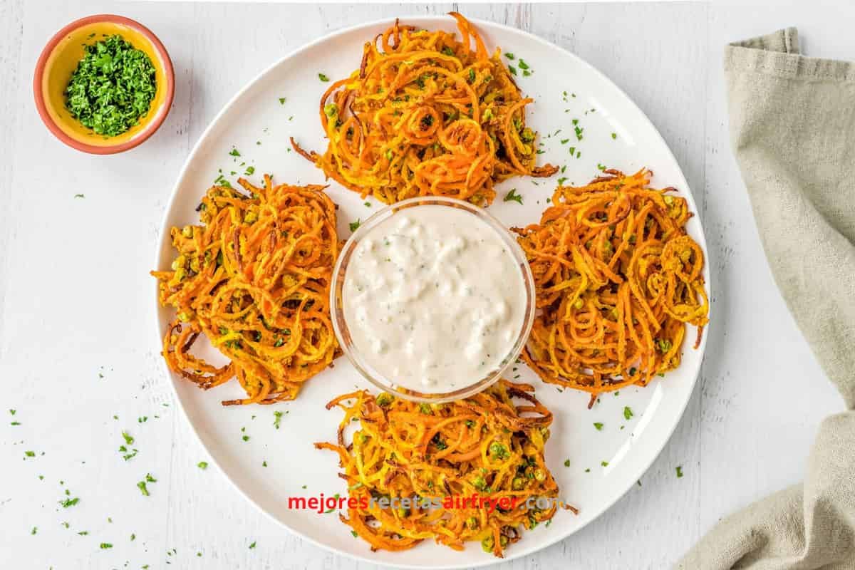 Receta Bhajis De Cebolla en la Freidora de Aire 3 Cómo preparar Bhajis De Cebolla en la Freidora de Aire