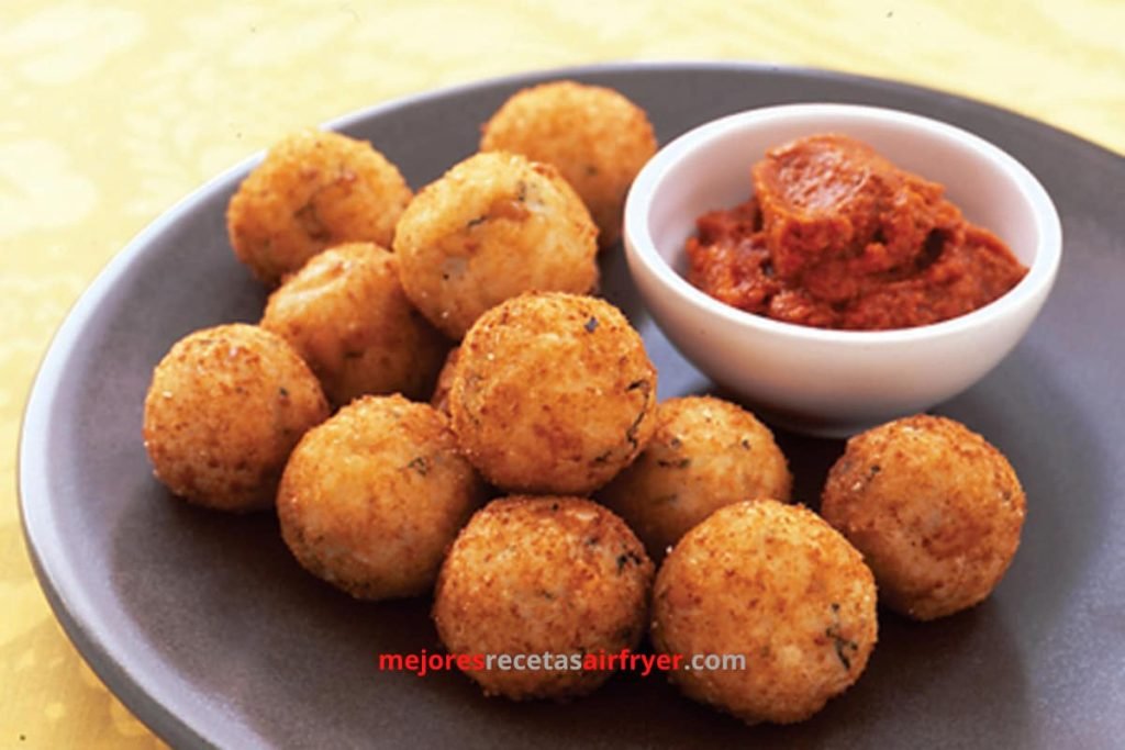Bolas de Arancini en la Freidora de Aire 3 Cómo preparar Bolas de Arancini en la Freidora de Aire-1