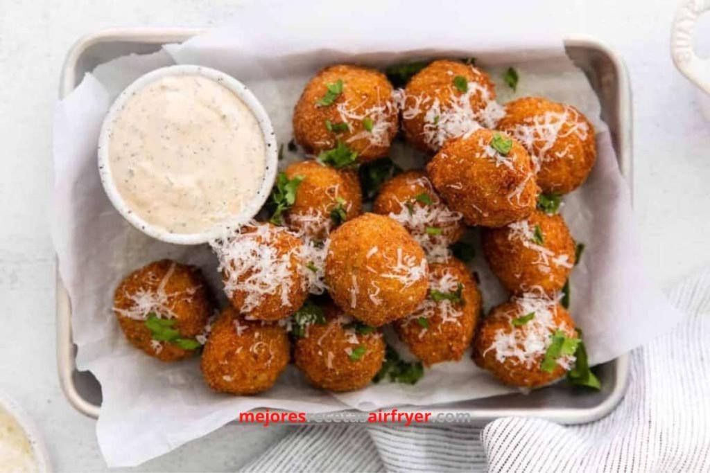 Bolas de Arancini en la Freidora de Aire 4 Cómo preparar Bolas de Arancini en la Freidora de Aire-2