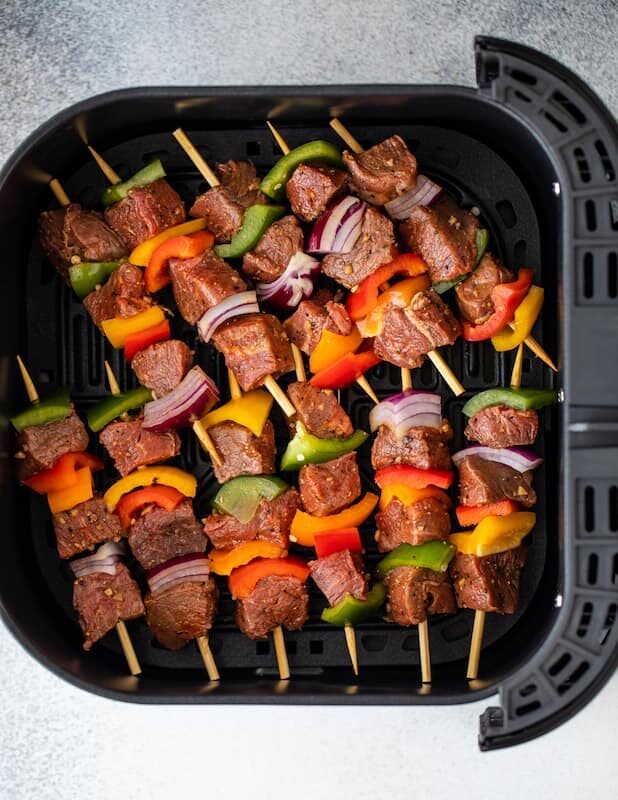 Brochetas de Carne con Jengibre Picante en la Freidora de Aire 2 Cómo preparar Brochetas de Carne con Jengibre Picante en la Freidora de Aire