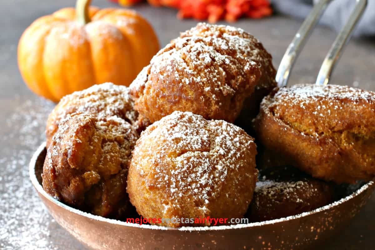 Cómo preparar Buñuelos de Calabaza en la Freidora de Aire-1