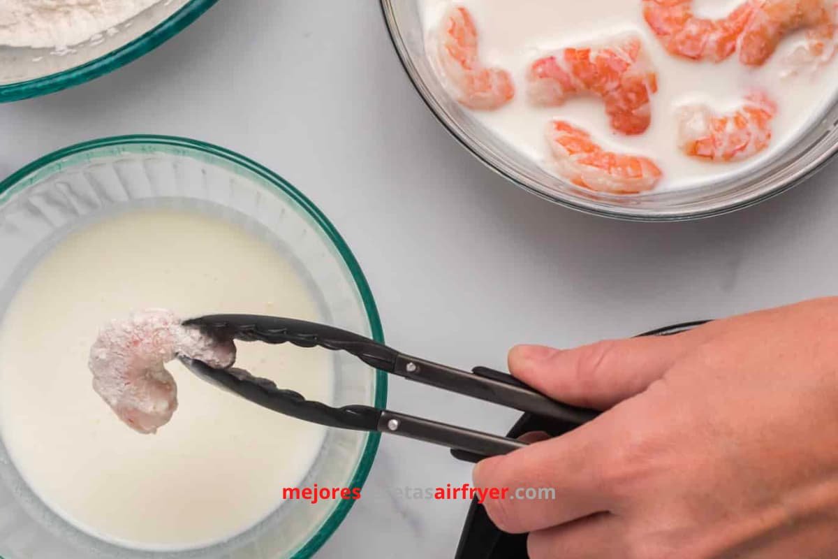 Cómo preparar Camarones Apanados con Salsa Bang Bang en la Freidora de Aire