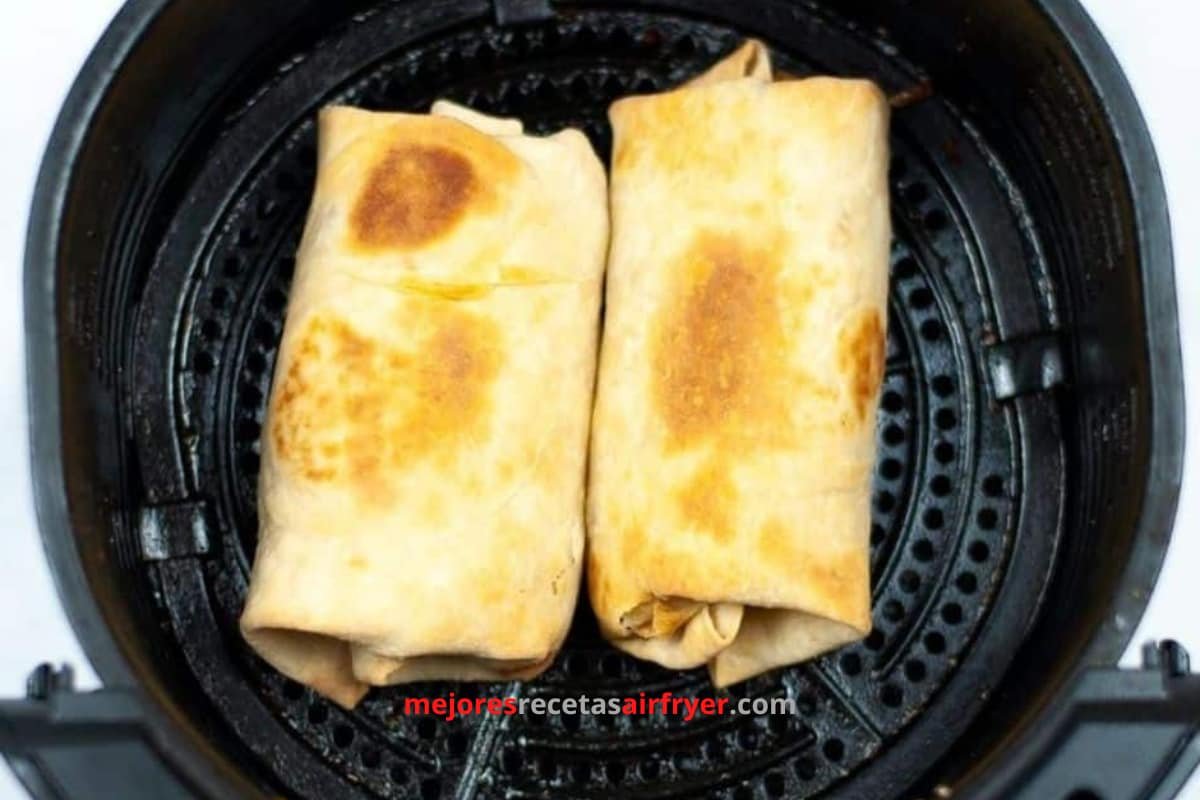 Cómo preparar Chimichangas con Frijol Negro en la Freidora de Aire-1