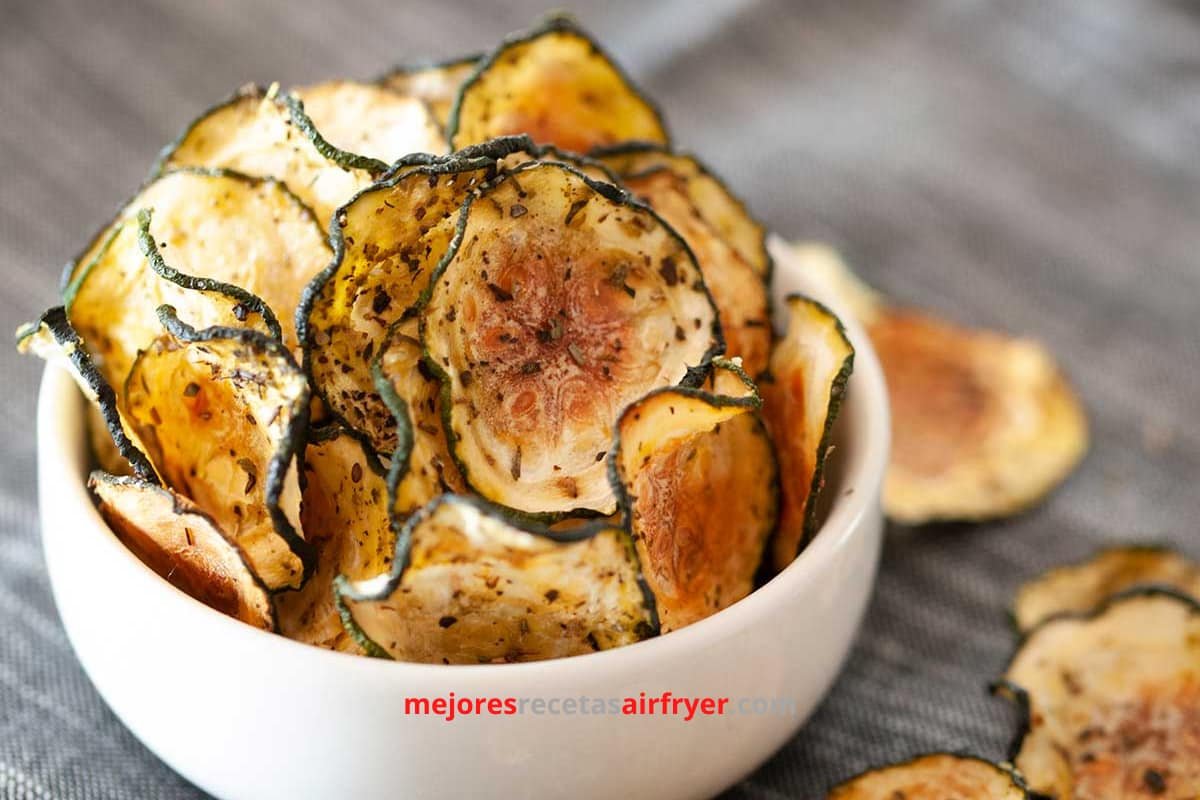 Cómo preparar Chips de Calabacín en la Freidora de Aire-3