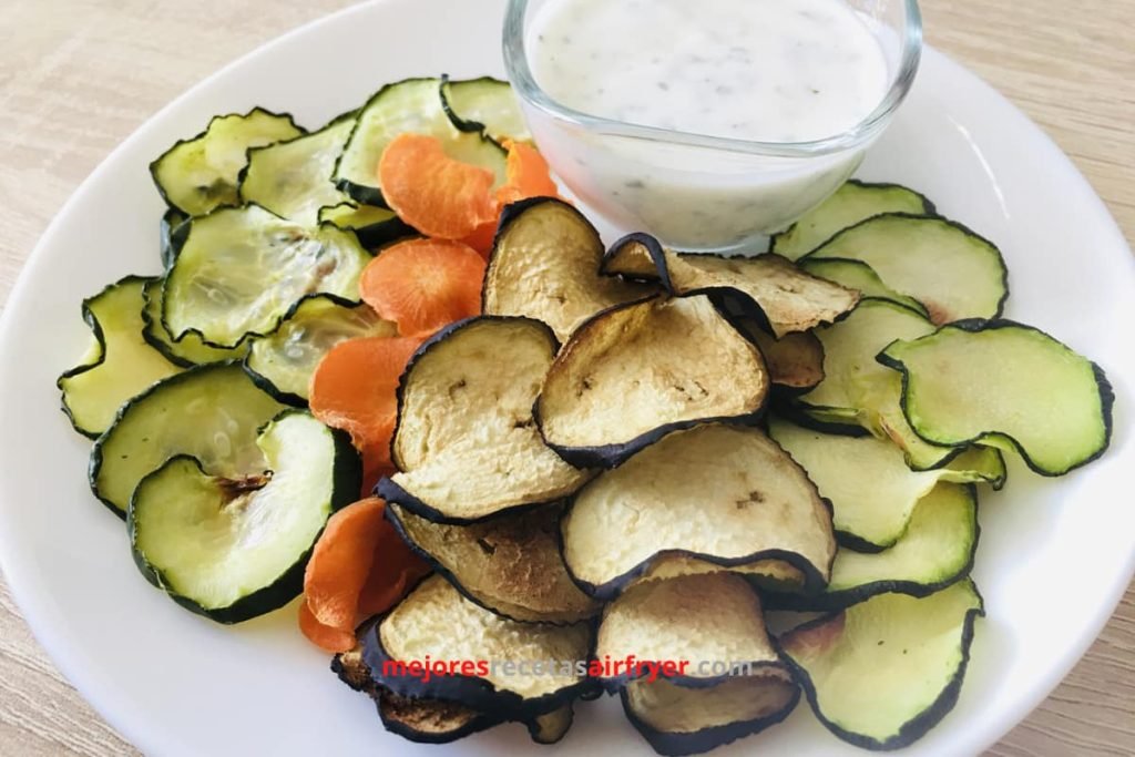 Cómo preparar Chips de Vegetales en la Freidora de Aire-3