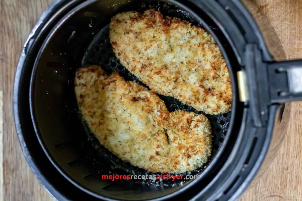 Cómo preparar Chuletas De Pavo Con Costra De Parmesano en la Freidora de Aire-1