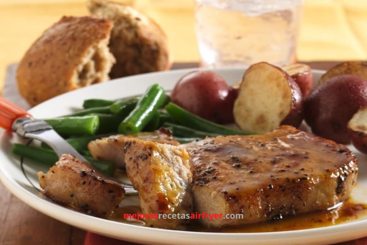 Cómo preparar Chuletas de Cerdo a la Mostaza en la Freidora de Aire-2