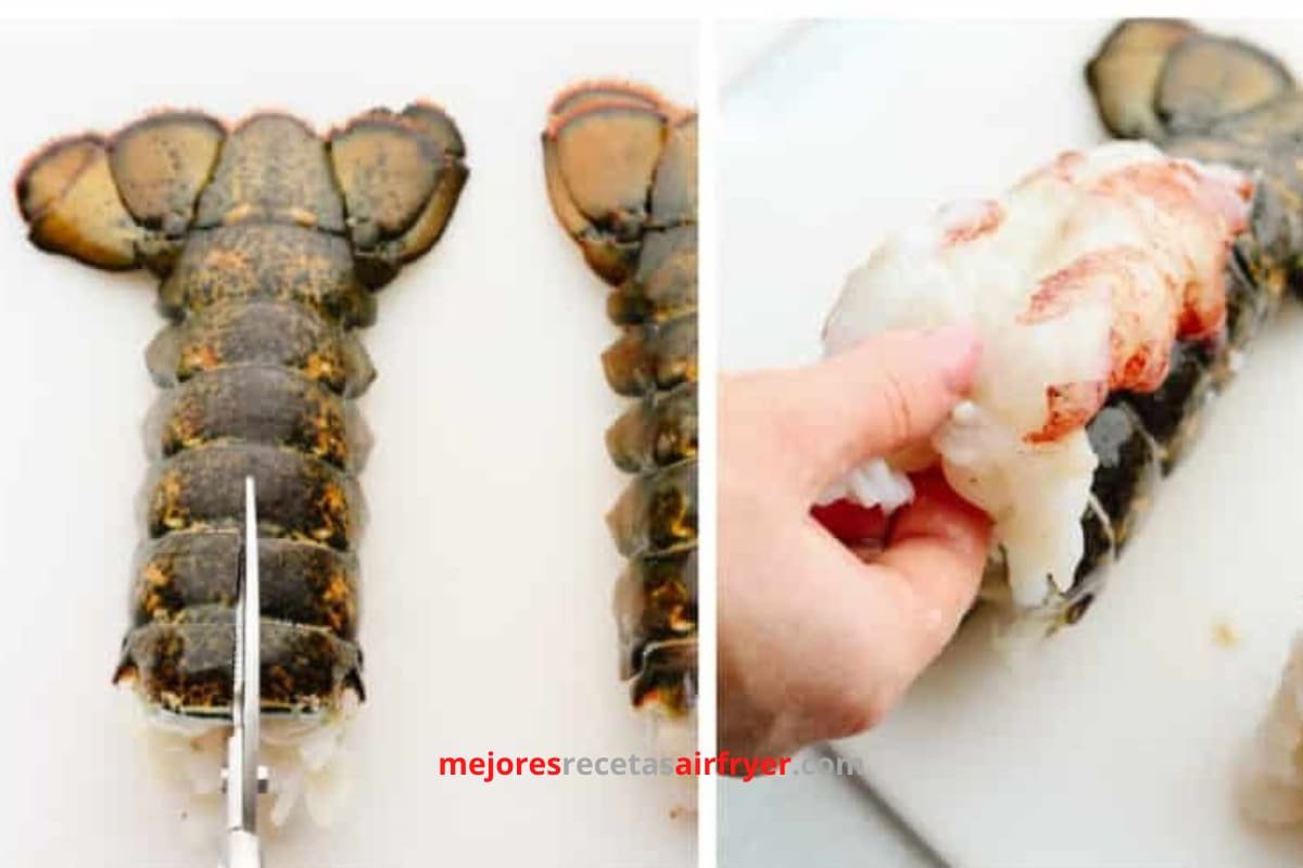 Cómo preparar Colas de Langosta con Salsa en la Freidora de Aire-3