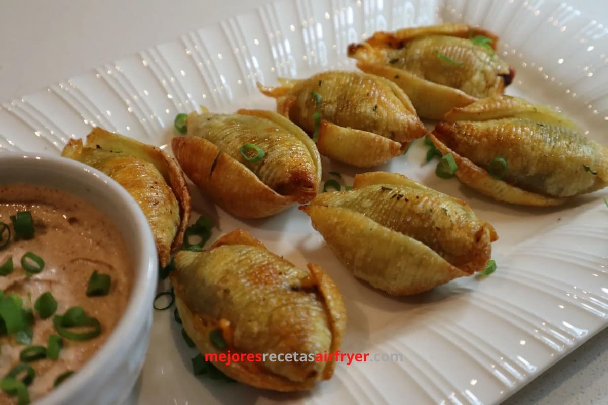 Cómo preparar Conchas de Pasta Rellenas de Carne en la Freidora de Aire