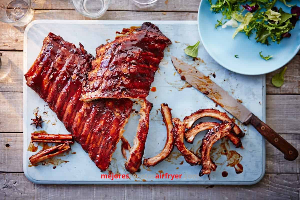 Costillas de Cerdo a la Mexicana en la Freidora de Aire 3 Cómo preparar Costillas de Cerdo a la Mexicana en la Freidora de Aire-2