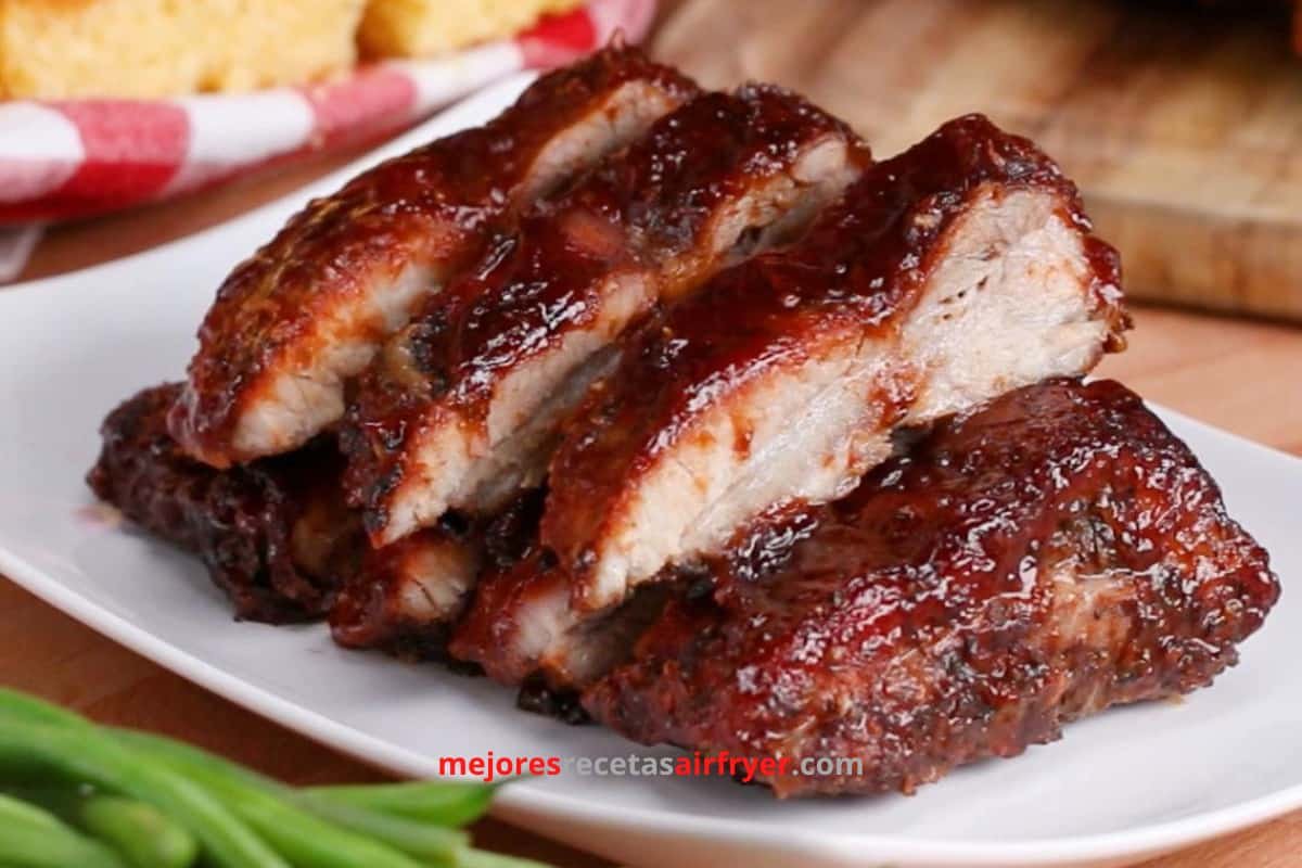 Cómo preparar Costillitas BBQ en la Freidora de Aire-1