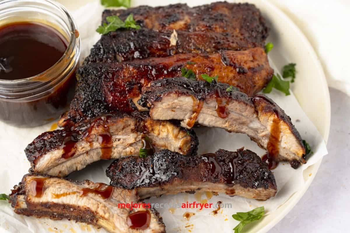 Cómo preparar Costillitas BBQ en la Freidora de Aire-2