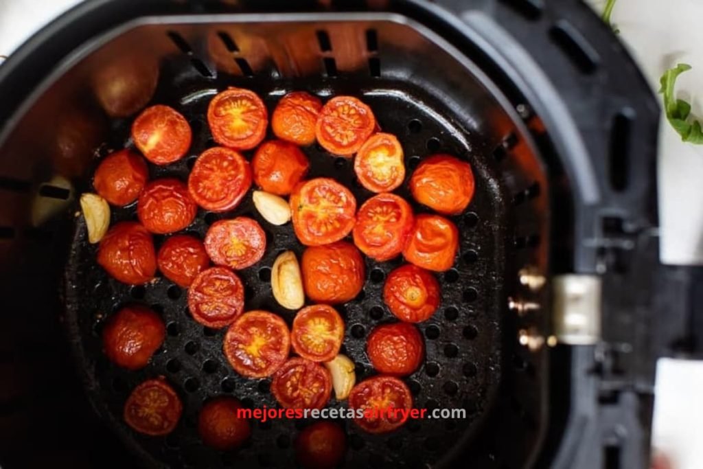 Ensalada Caprese de Requesón y Tomate en la Freidora de Aire 2 Cómo preparar Ensalada Caprese de Requesón y Tomate en la Freidora de Aire-1