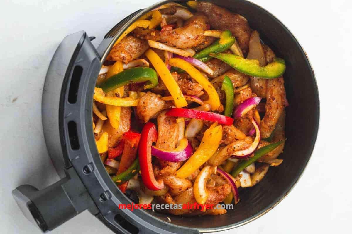 Cómo preparar Fajitas de Pollo en la Freidora de Aire-2