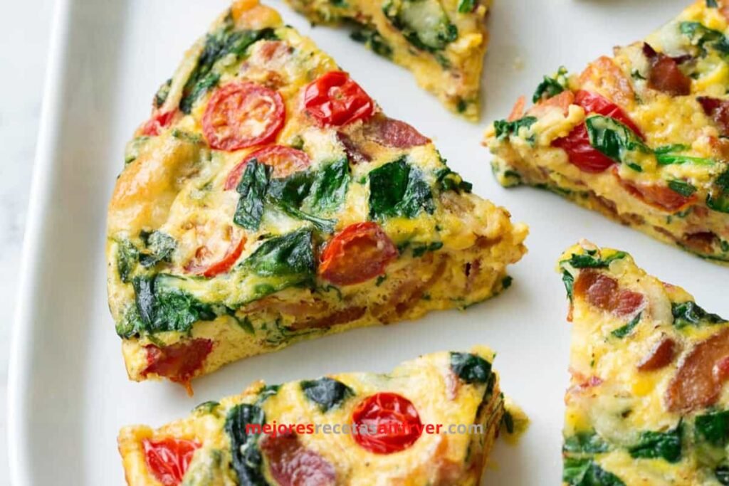 Cómo preparar Frittata Griega en la Freidora de Aire