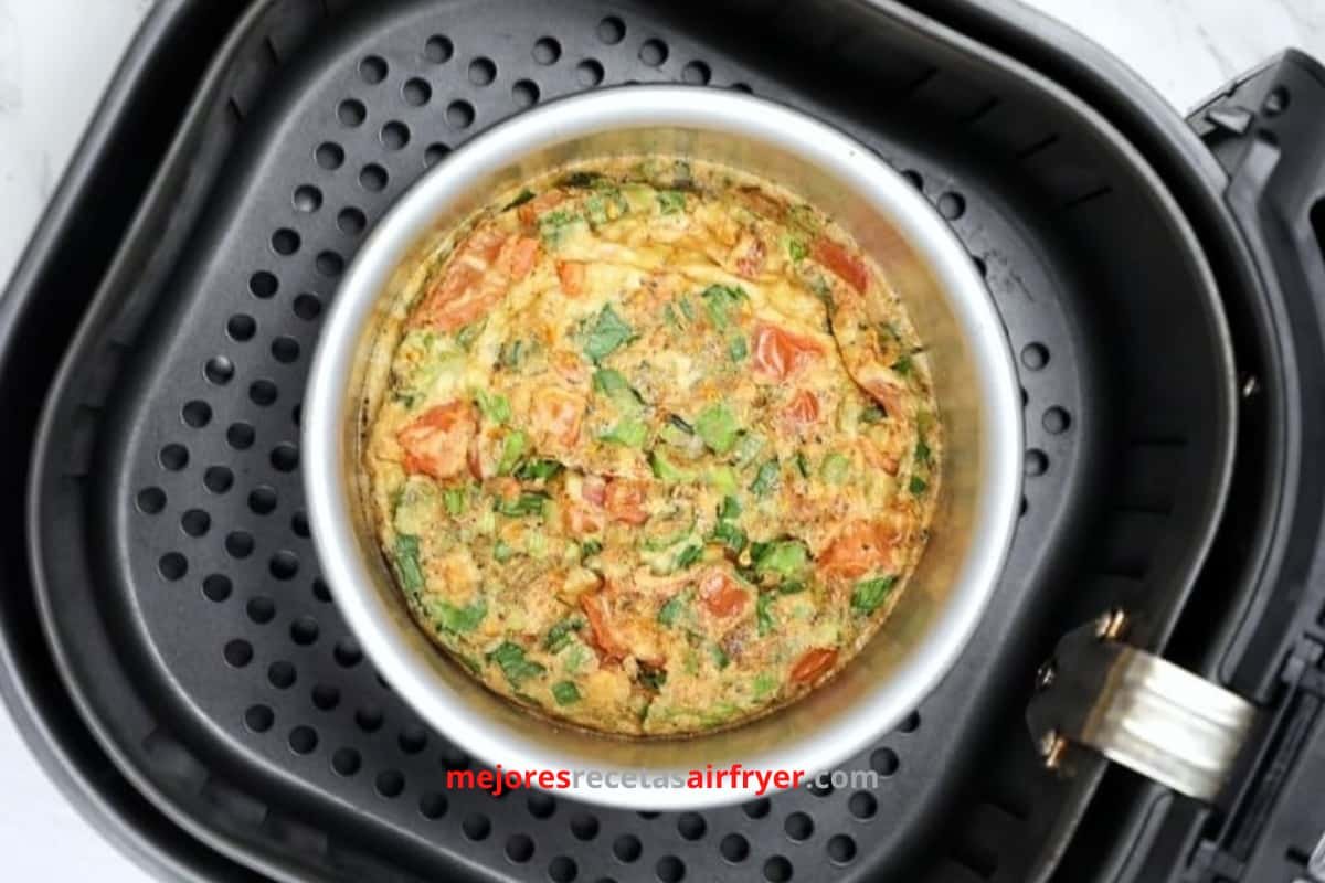 Cómo preparar Frittata Mexicana en la Freidora de Aire-2