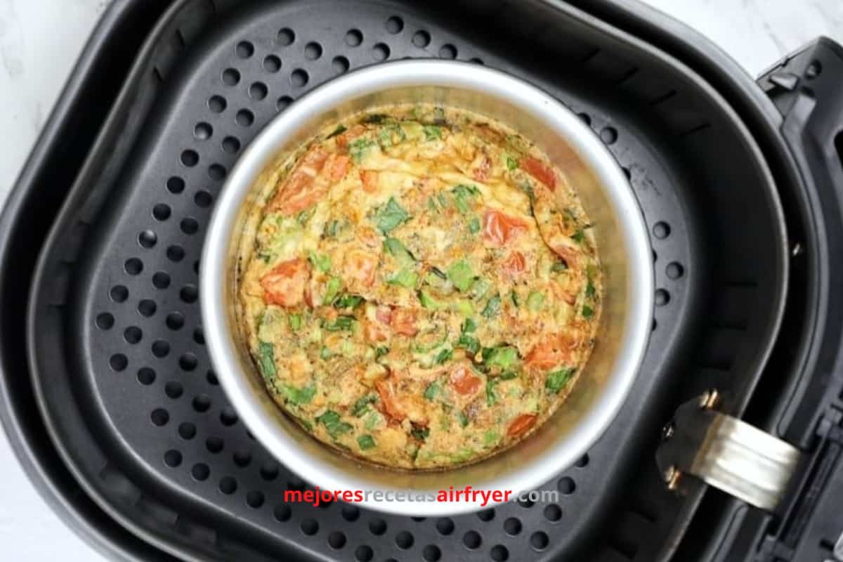 Cómo preparar Frittata para el Desayuno en la Freidora de Aire-1