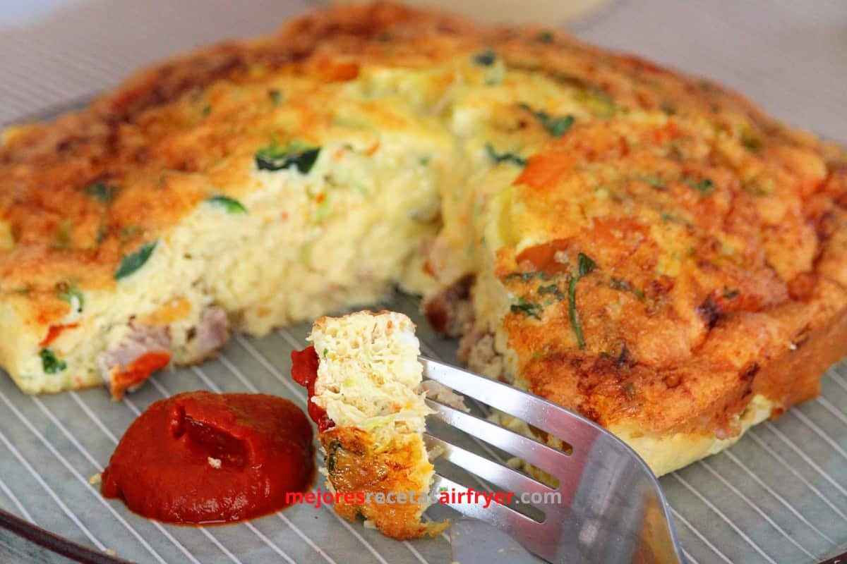 Cómo preparar Frittata para el Desayuno en la Freidora de Aire-3