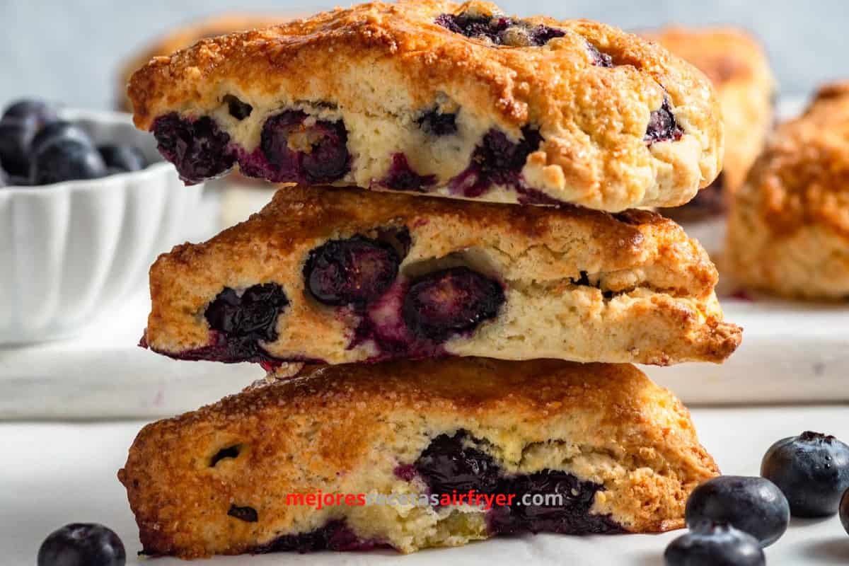 Galletas de Arándanos en la Freidora de Aire 3 Cómo preparar Galletas de Arándanos en la Freidora de Aire-2