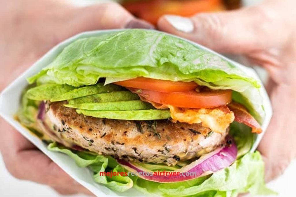 Receta de Hamburguesas Envueltas con Lechuga en la Freidora de Aire 3 Cómo preparar Hamburguesas Envueltas con Lechuga en la Freidora de Aire-2