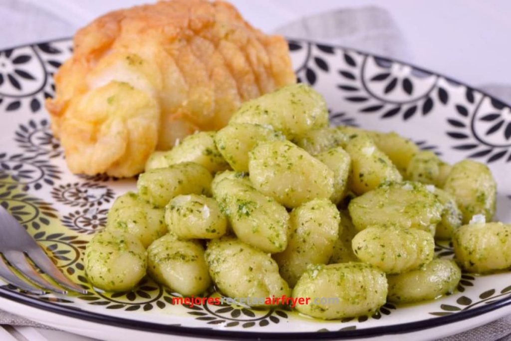 Ñoquis al Pesto en la Freidora de Aire 3 Cómo preparar Ñoquis al Pesto en la Freidora de Aire-2