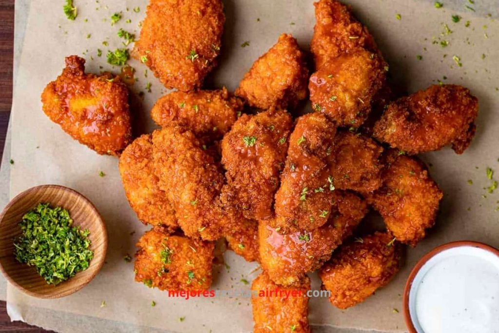 Cómo preparar Nuggets de Pollo al Búfalo en la Freidora de Aire-3