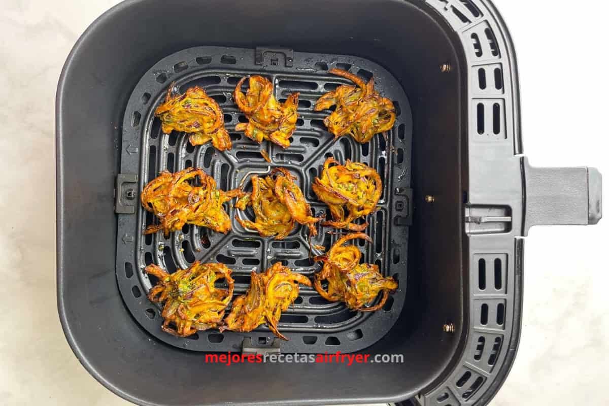 Receta de Onion Pakoda en la Freidora de Aire 2 Cómo preparar Onion Pakoda en la Freidora de Aire-2