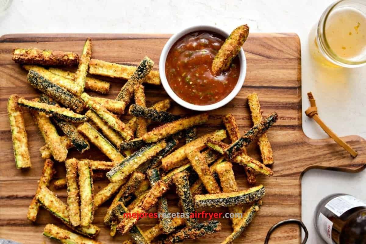 Papas Fritas de Calabacín en la Air Fryer 3 Cómo preparar Papas Fritas De Calabacín en la Air Fryer-2