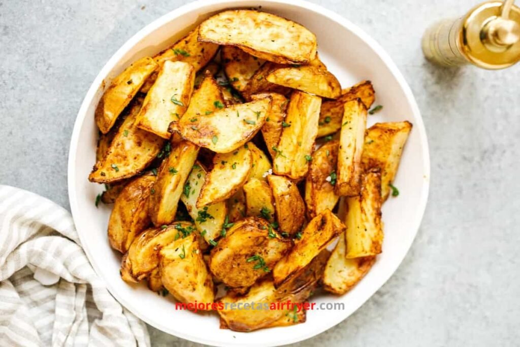 Receta de Papas en Casco en la Freidora de Aire 2 Cómo preparar Papas en Casco en la Freidora de Aire
