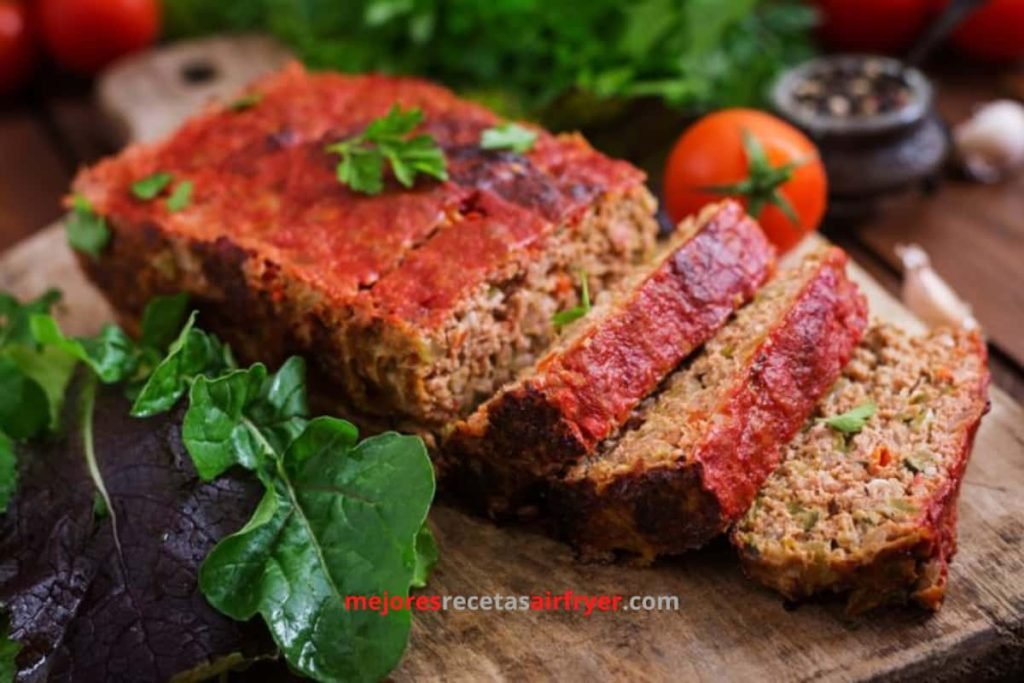 Receta de Pastel de Carne en la Freidora de Aire 3 Cómo preparar Pastel de Carne en la Freidora de Aire-2
