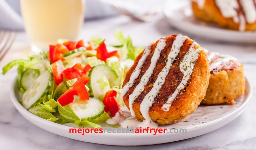 Cómo preparar Pasteles de Cangrejo con Wasabi en la Freidora de Aire