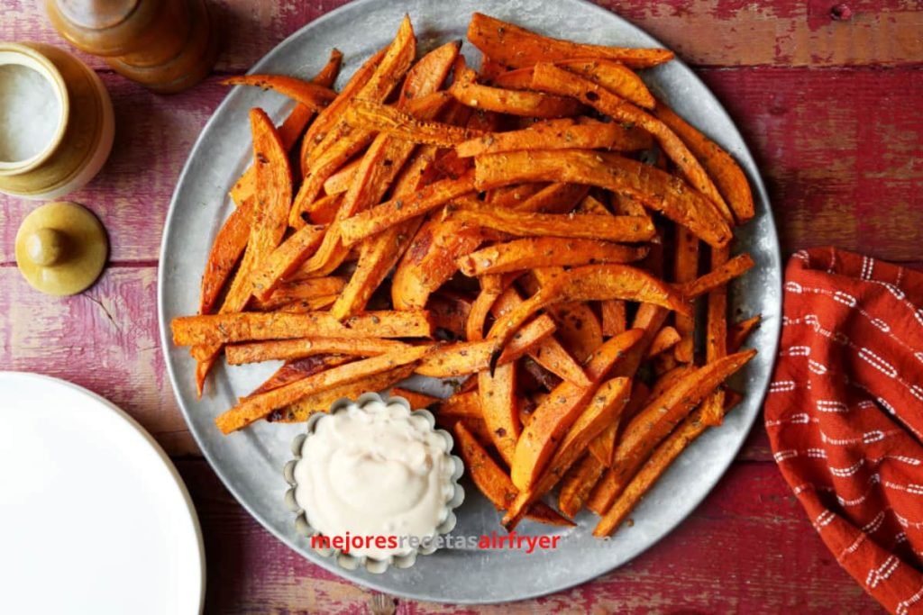 Patatas Fritas de Camote con Chipotle en la Freidora de Aire 2 Cómo preparar Patatas Fritas de Camote con Chipotle en la Freidora de Aire-1