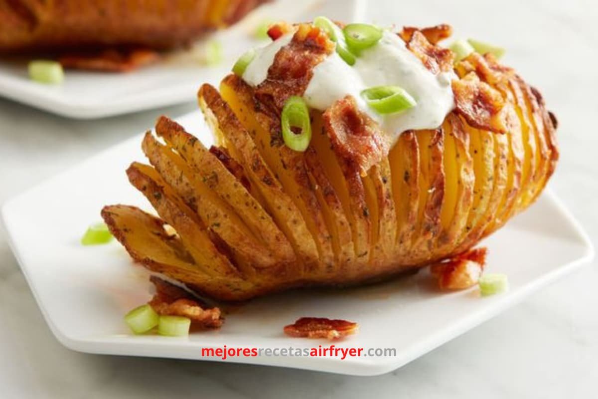 Receta de Patatas Hasselback en la Freidora de Aire 3 Cómo preparar Patatas Hasselback en la Freidora de Aire-2